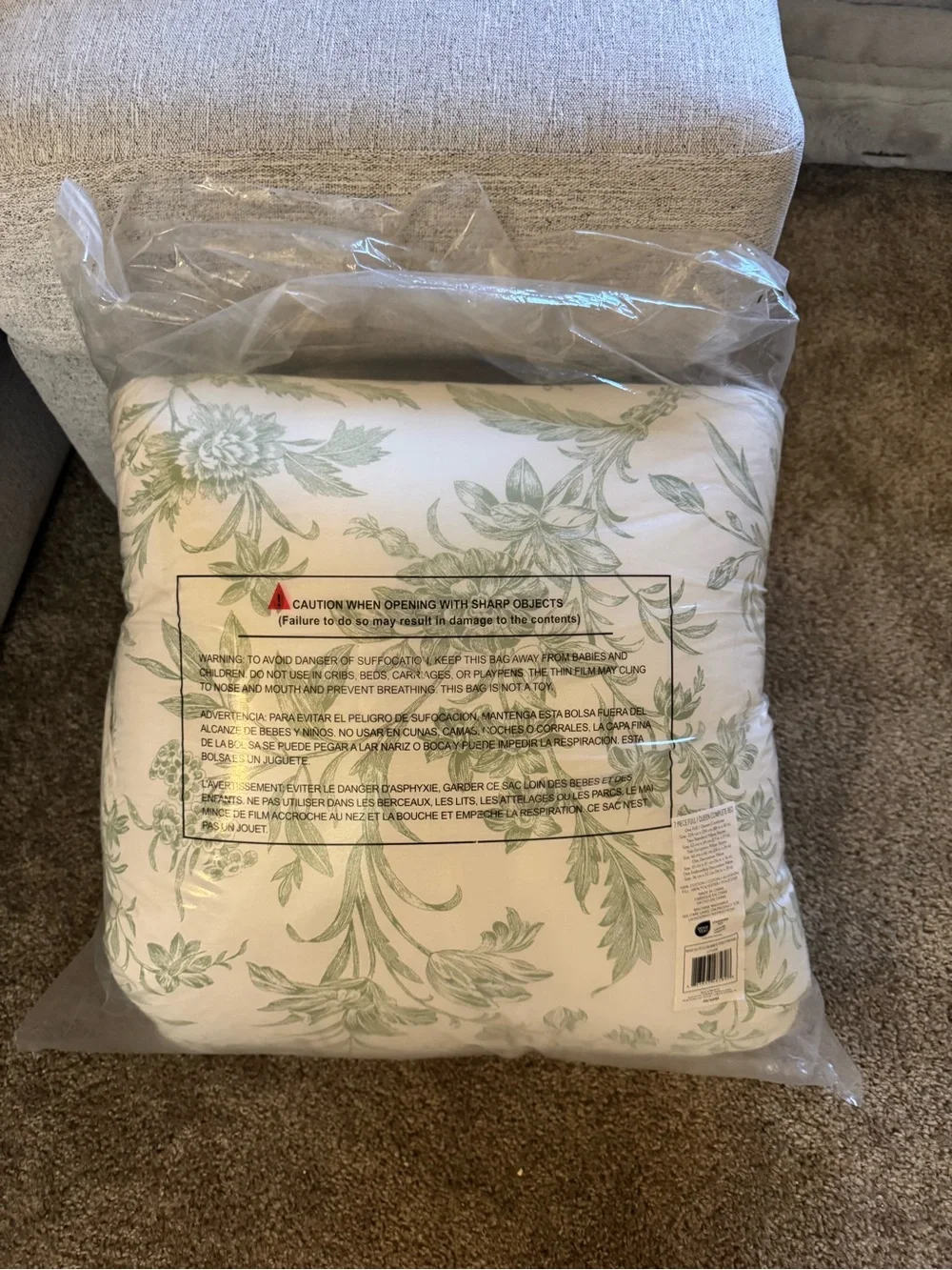 Laura Ashley Queen Size Comforter Set (Natalie Sage)